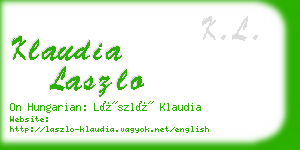 klaudia laszlo business card